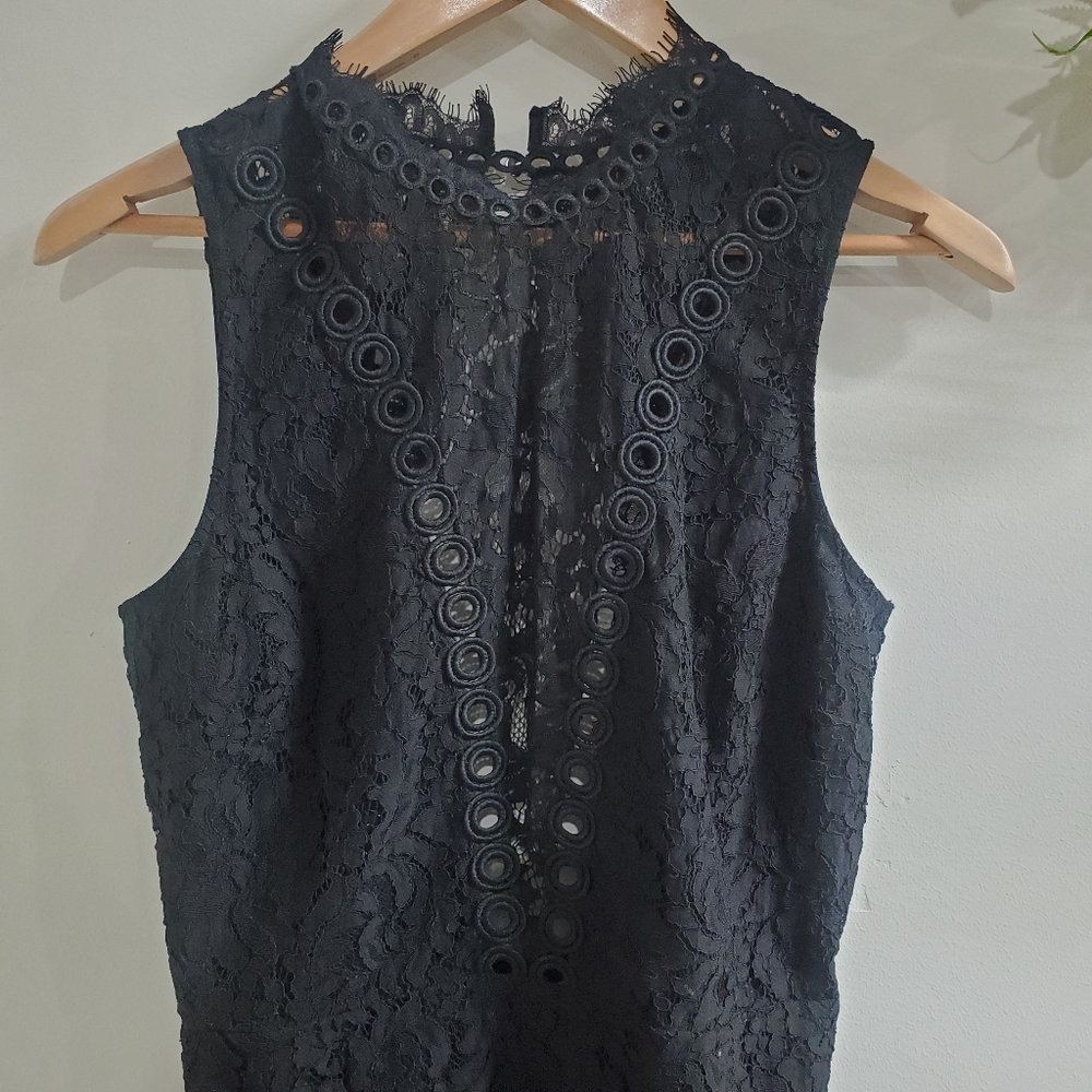 Closet closing! Saylor X FP Black lace dress medium NWOT - Picture 3 of 8